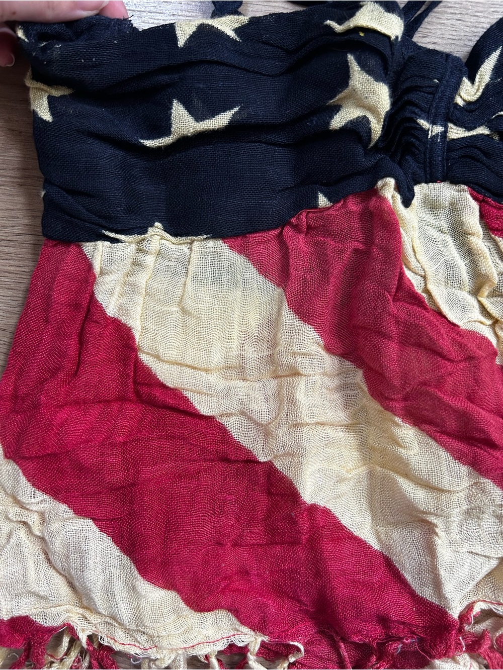 Ralph Lauren Navy, Red & Cream Star Halter Top - Picture 3 of 3